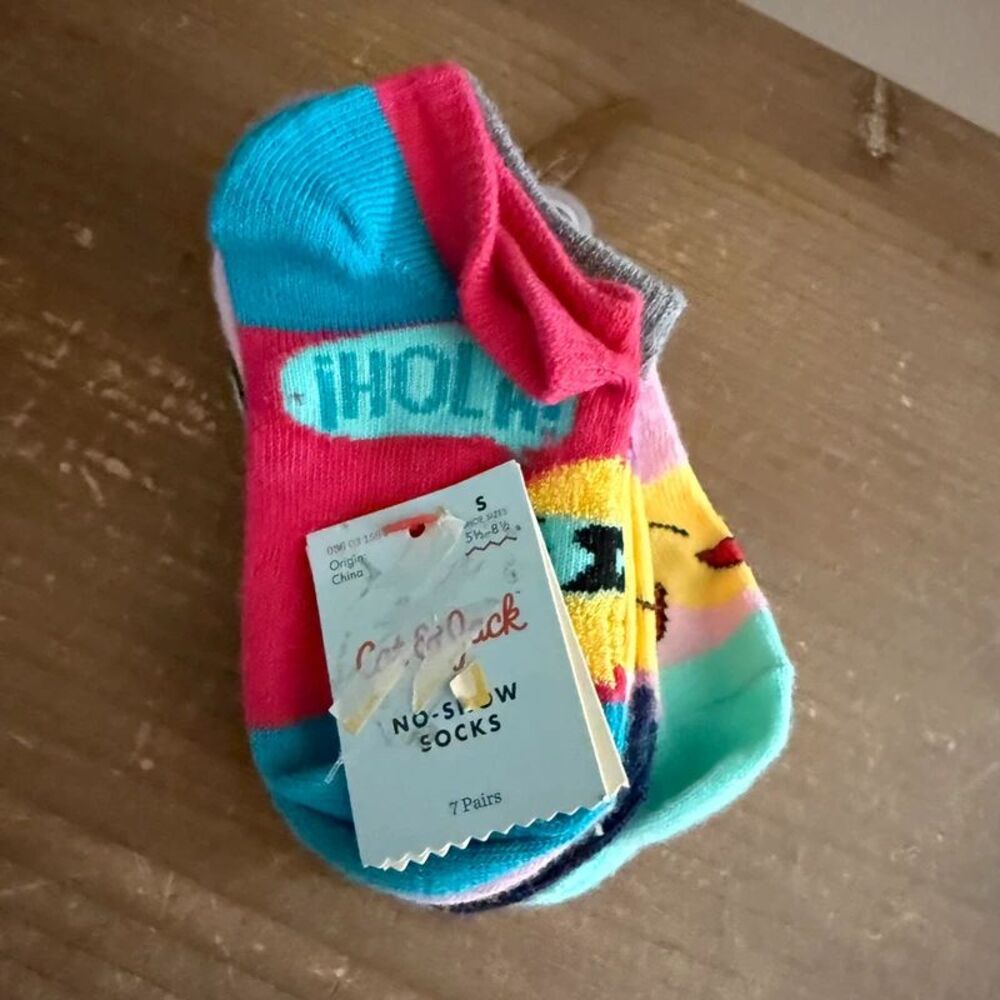 Cat & Jack emoji socks size small